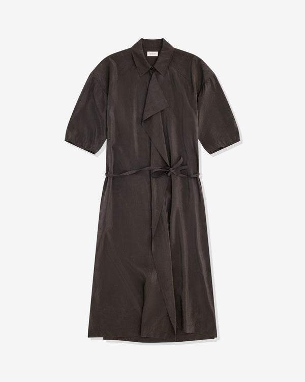 Lemaire - Women's Asymmetrical Shirt Dress - (Dark Brown)