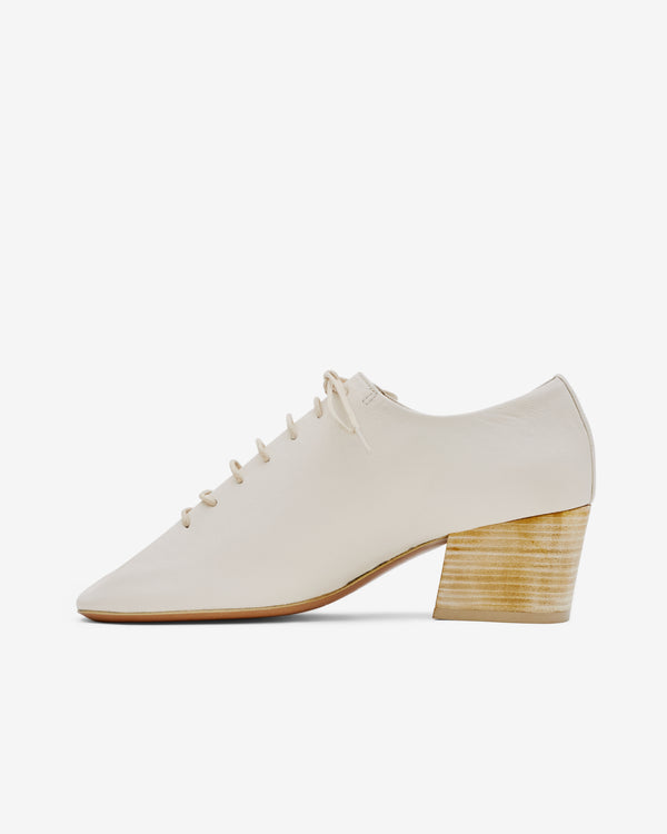 Lemaire - Women’s Souris Classic Derbies With Cuban Heel - (White)