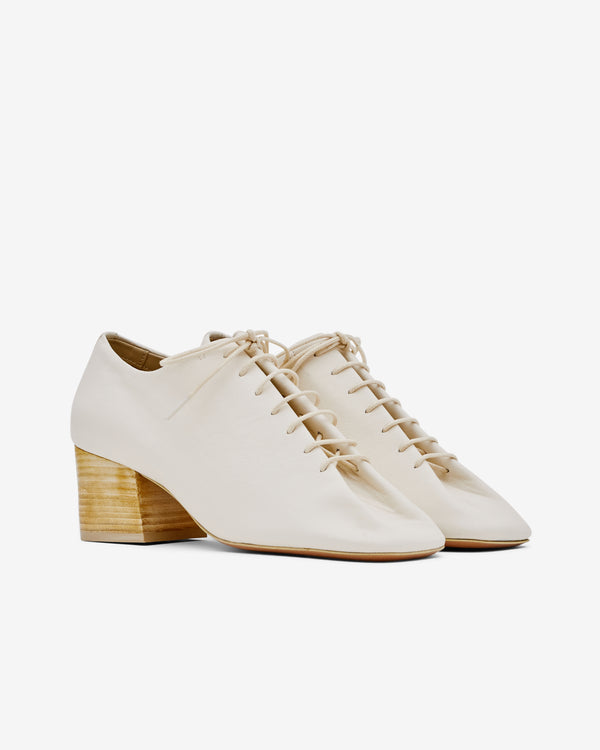 Lemaire - Women’s Souris Classic Derbies With Cuban Heel - (White)