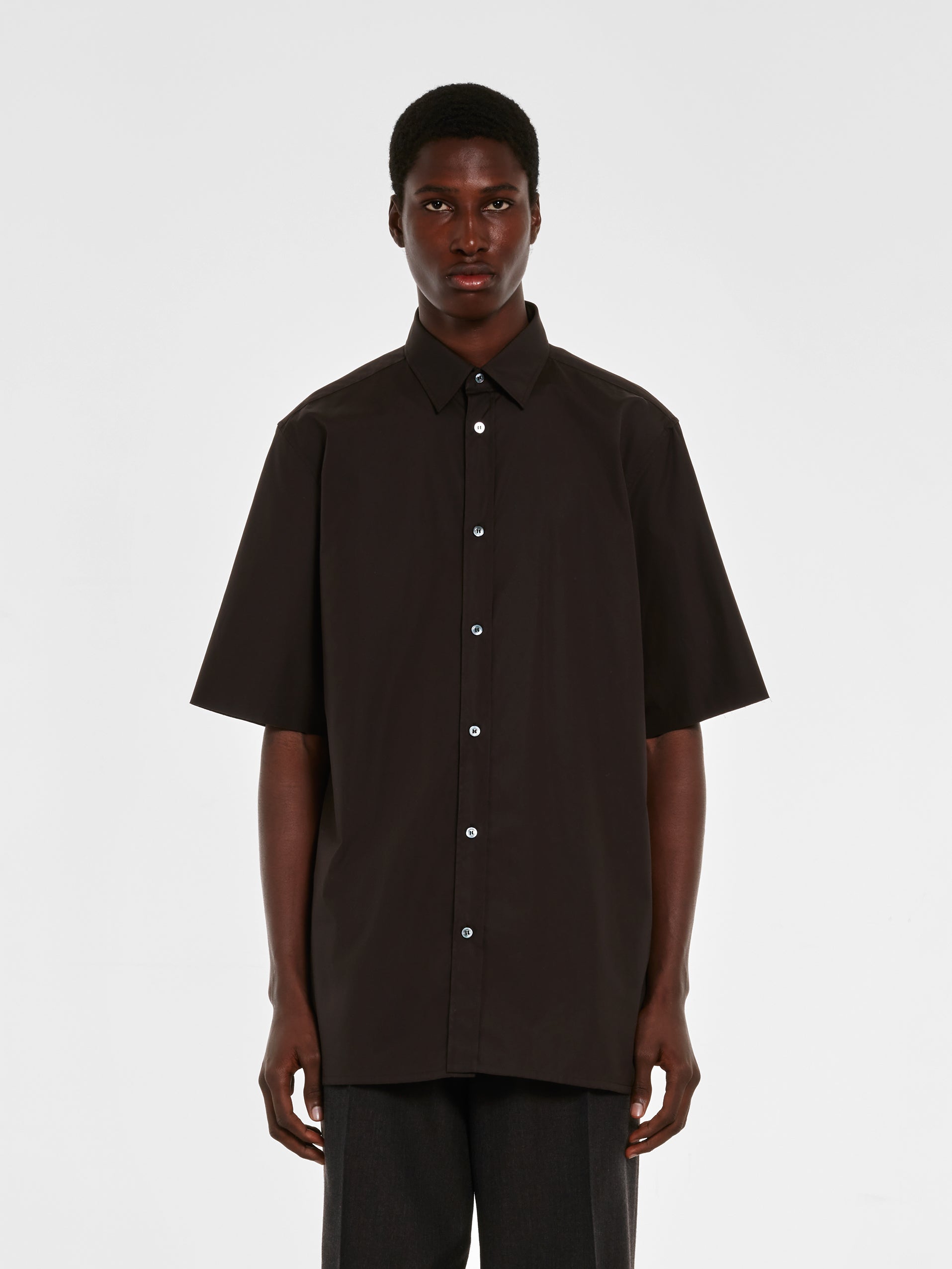 Maison Margiela - Men’s Short-Sleeved Shirt - (Black)