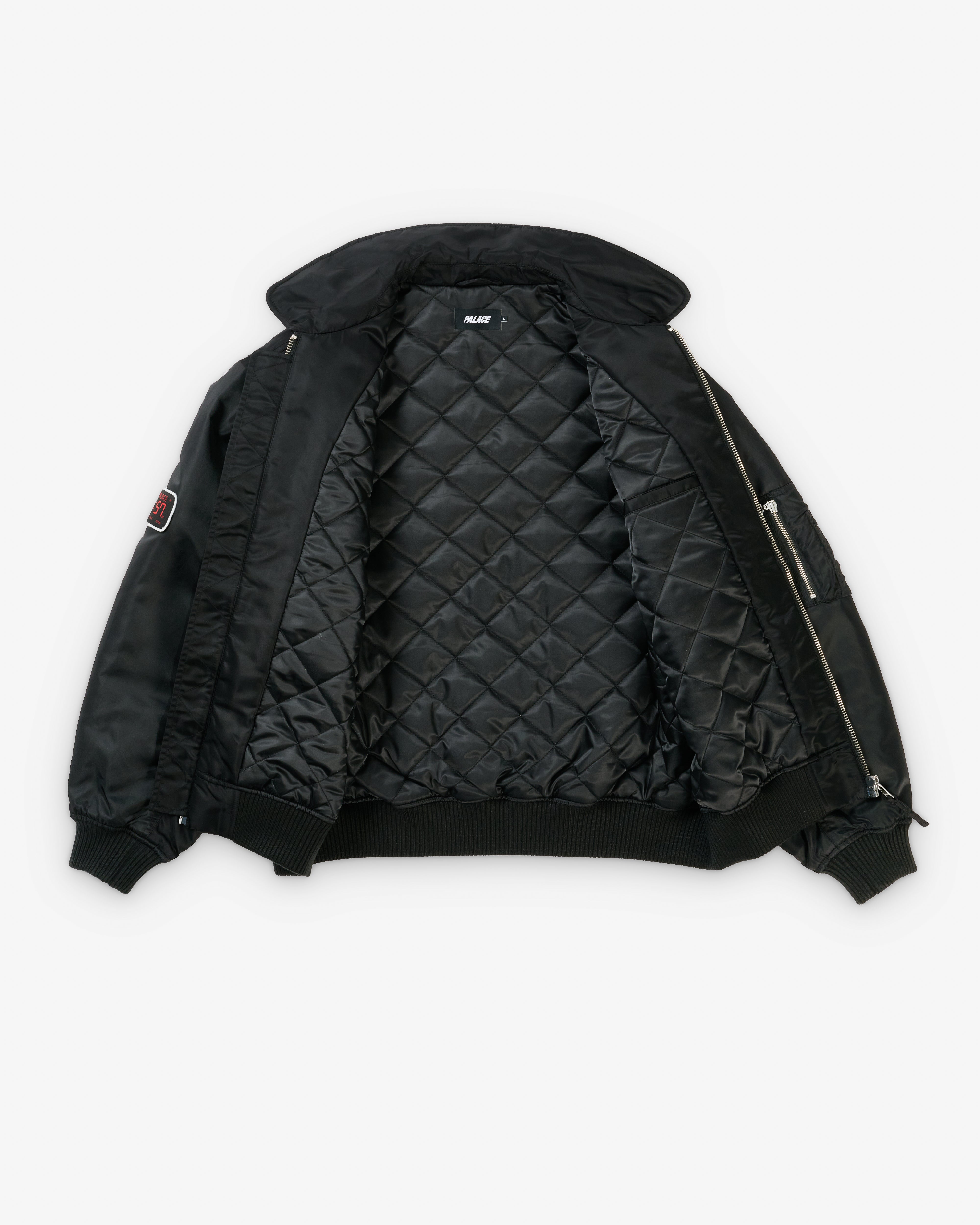 Palace MA-2 ブラック MA-1 フライトジャケット　SS26 Palace: Men's Ma-2 Banging Jacket (Black) | Dover Street Market London