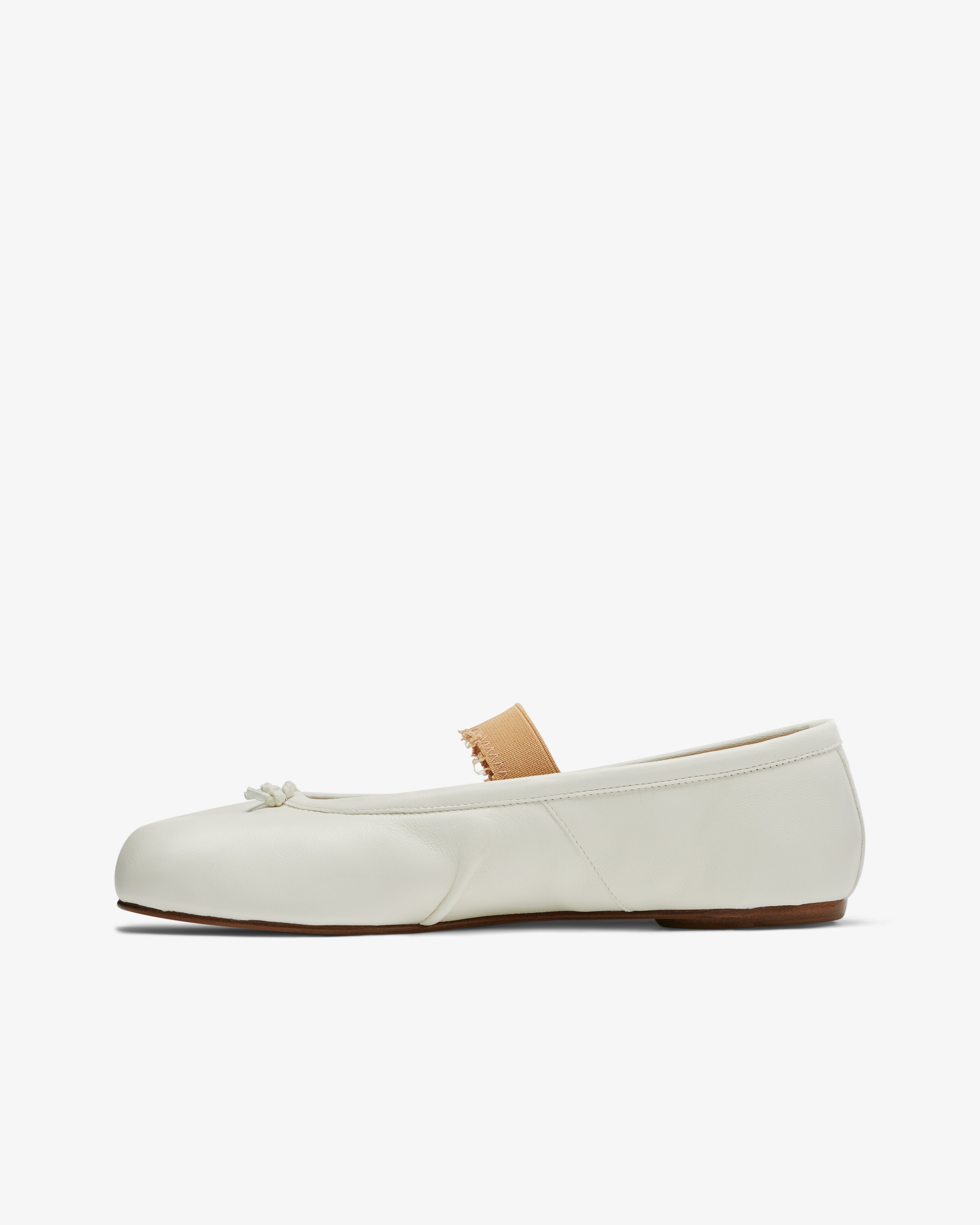 Maison Margiela - Women's Tabi Elastic Band Ballerina - (White)