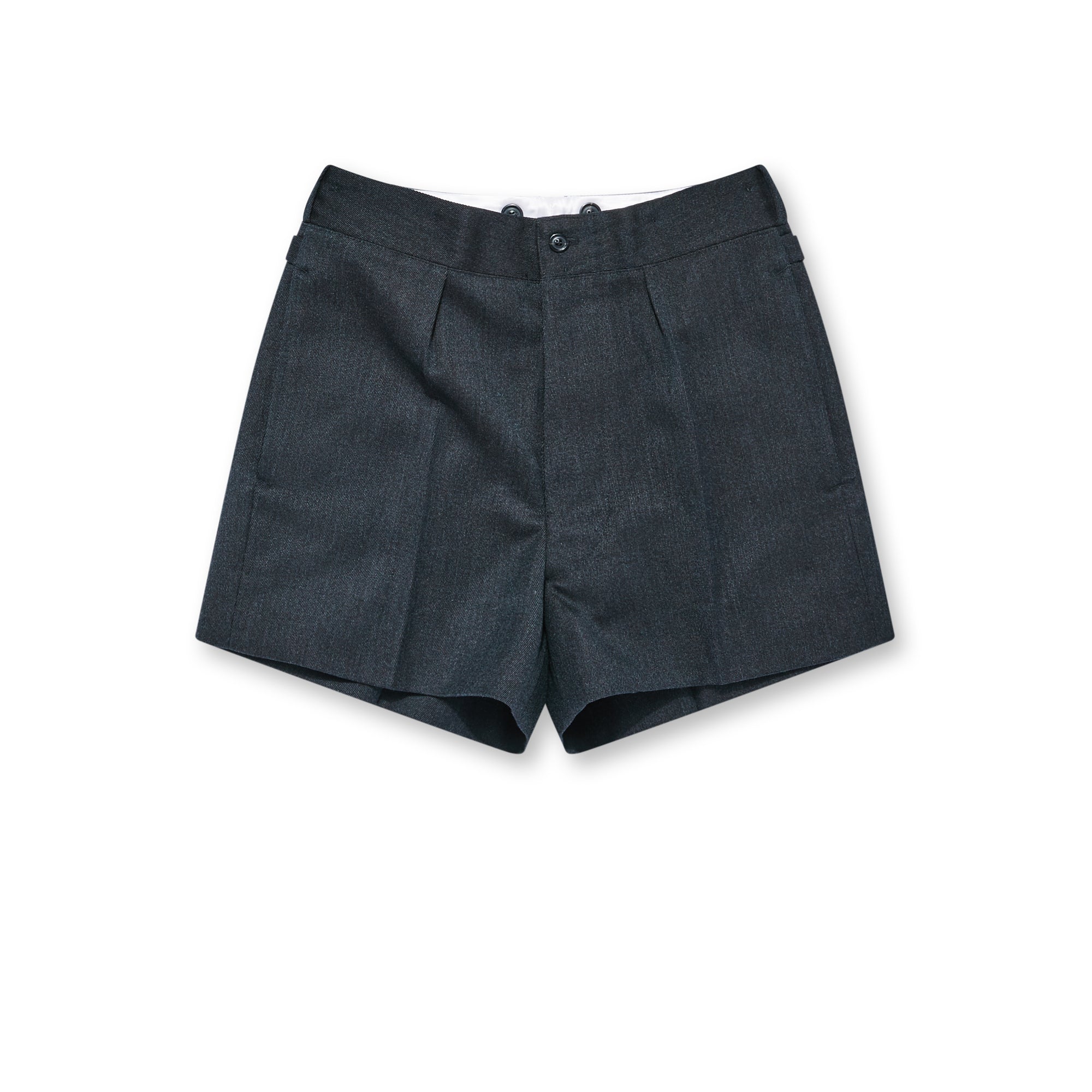 Maison Margiela - Men’s Wool Shorts - (Dark Grey) view 4
