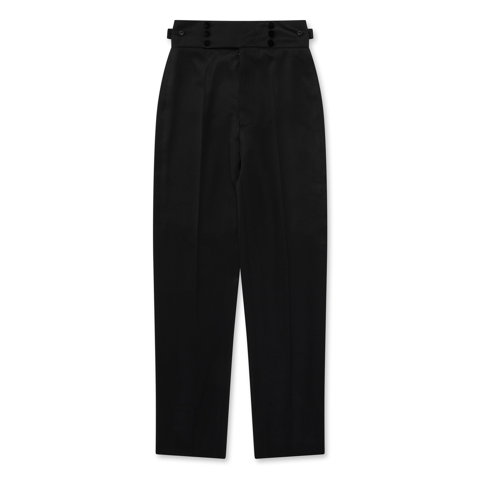 Maison Margiela - Women’s Wool Pleated Trousers - (Black) view 5