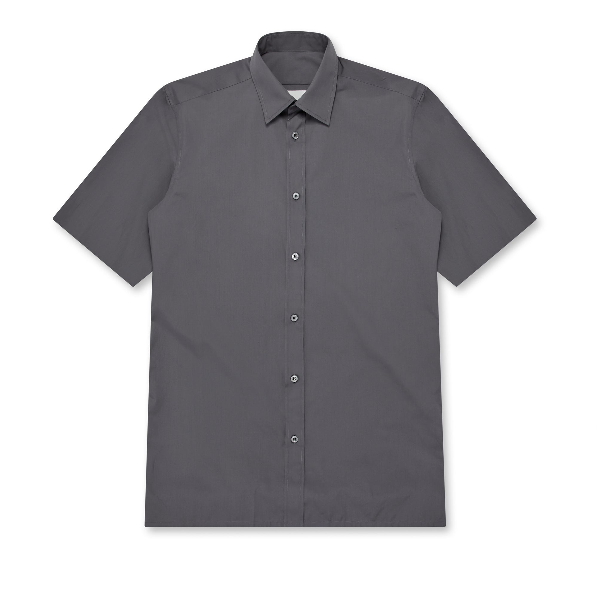 Maison Margiela - Men’s Short-Sleeved Shirt - (Dark Grey) view 1