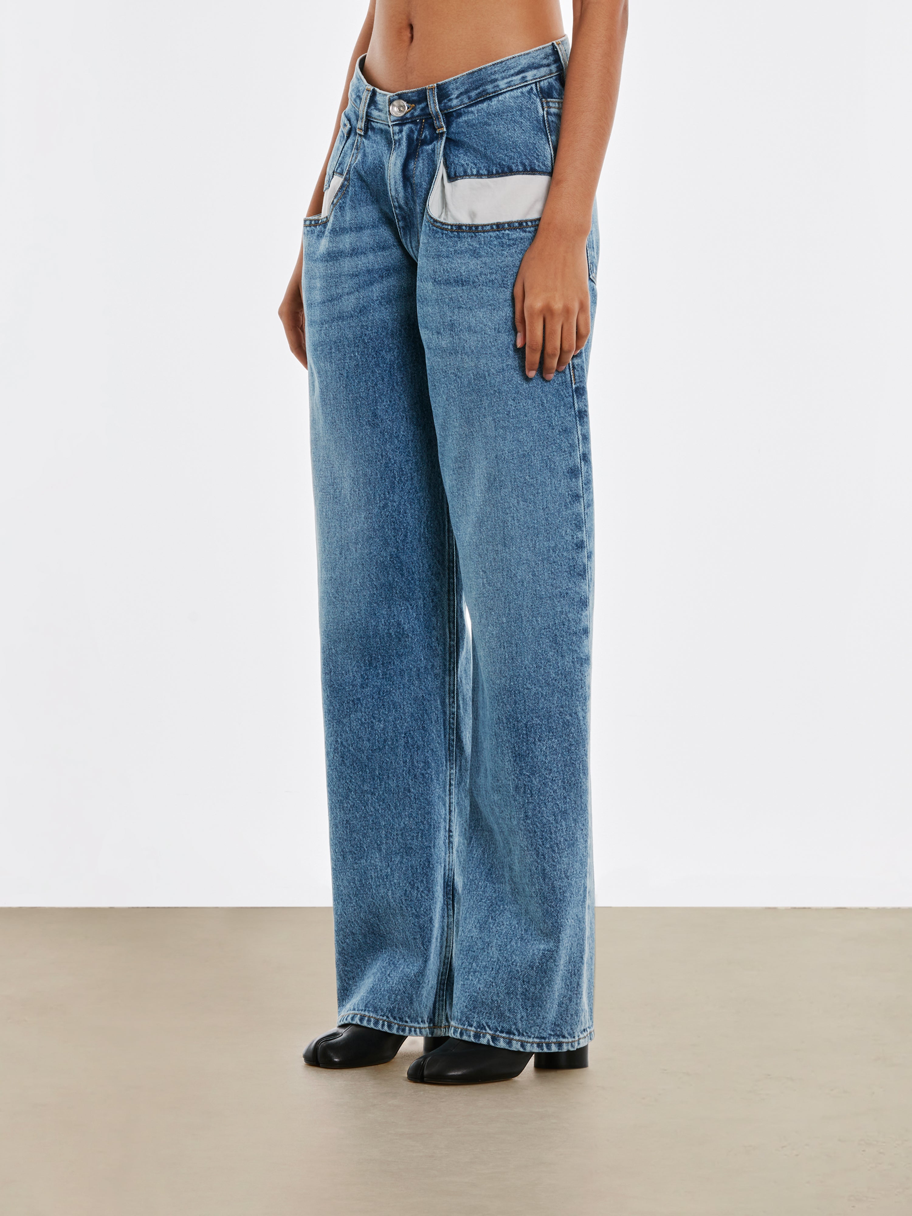 Maison margiela zip-pocket discount straight leg pants