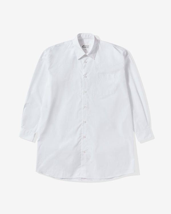 Maison Margiela - Women's Cotton Poplin Shirt Dress - (White)