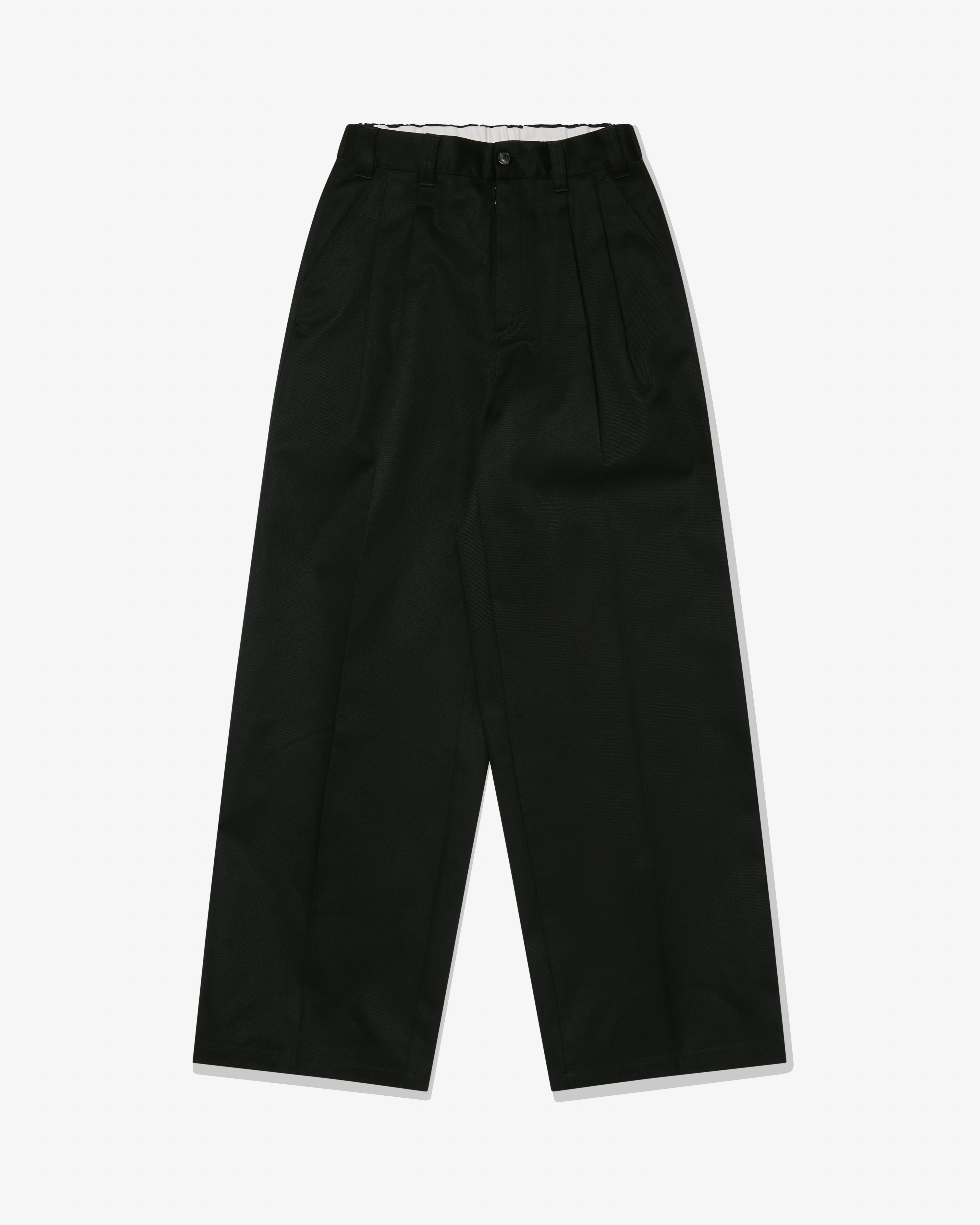 Maison Margiela: Men's Pleated Trousers (Black) | DSML E-SHOP