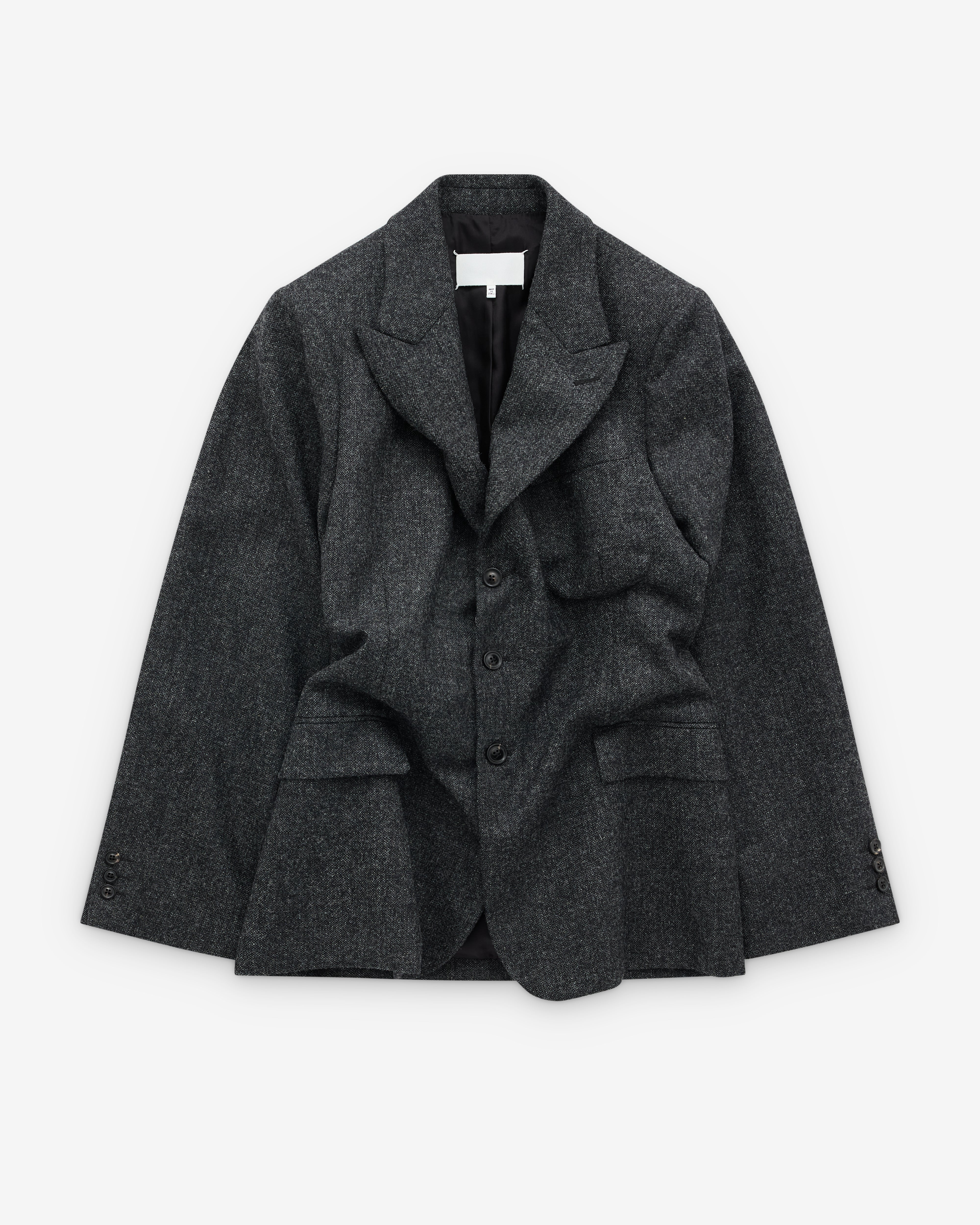 Maison Margiela: Women's Wool Jacket (Dark Grey) | DSML E-SHOP