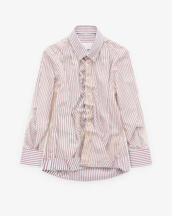 Maison Margiela - Women’s Layered Tulle Shirt - (Silver)