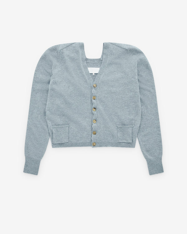 Maison Margiela - Women’s V-Neck Cardigan - (Blue)