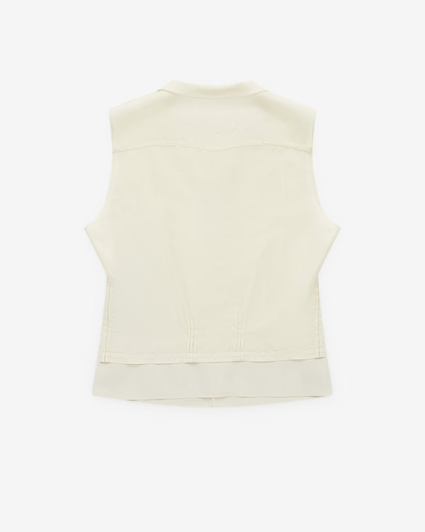Maison Margiela - Women’s Silk Top - (Ivory)