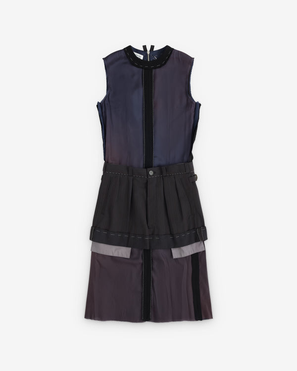 Maison Margiela - Women’s Decortiqué Midi Dress - (Navy Blue)