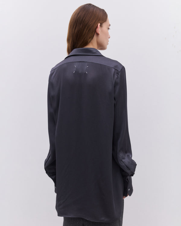 Maison Margiela - Women's Dropped Hem Shirt - (Black)