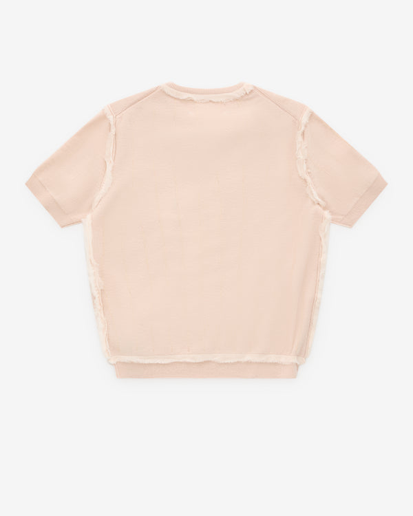 Maison Margiela - Women’s Embroidered Knit Top - (Pale Pink)