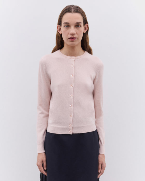 Maison Margiela - Women’s Round Neck Cardigan - (Pale Pink)