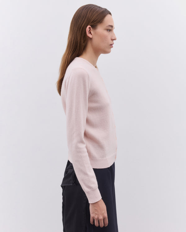 Maison Margiela - Women’s Round Neck Cardigan - (Pale Pink)