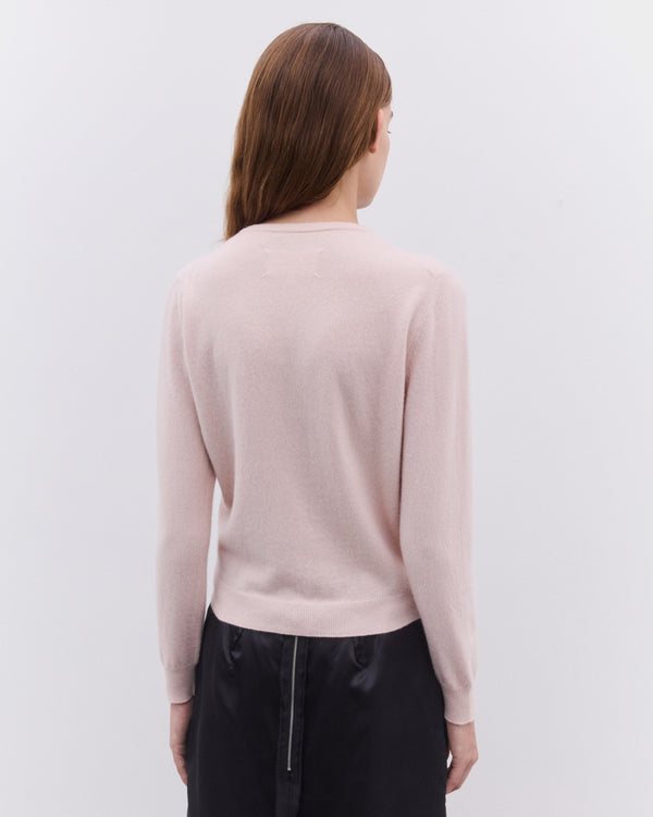 Maison Margiela - Women’s Round Neck Cardigan - (Pale Pink)