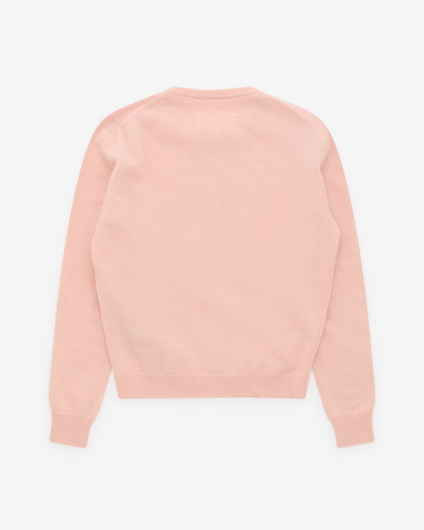 Maison Margiela - Women’s Round Neck Cardigan - (Pale Pink)