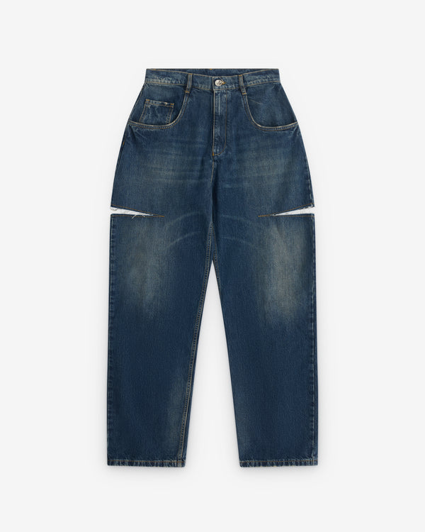 Margiela - Women's Denim Jeans with Slash Details - (Washed)