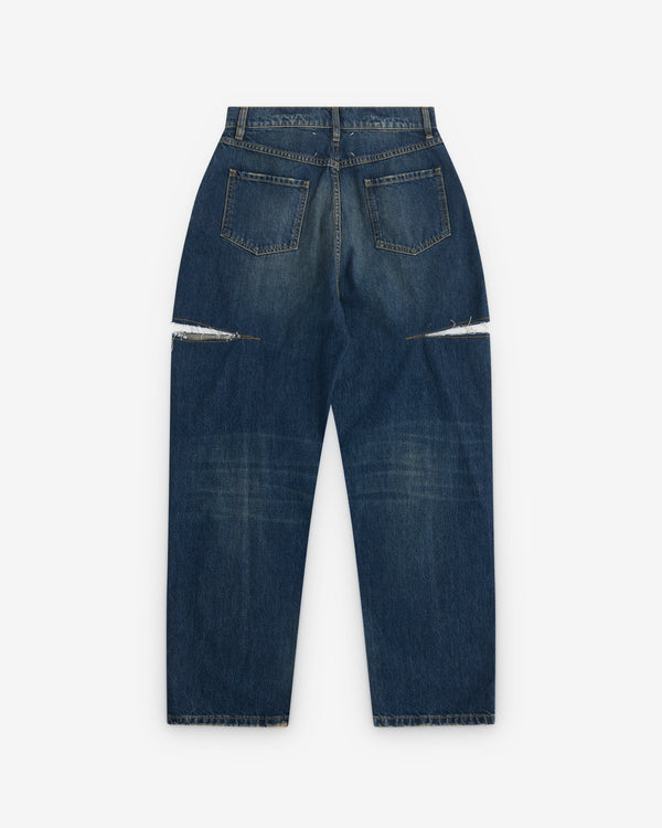 Margiela - Women's Denim Jeans with Slash Details - (Washed)
