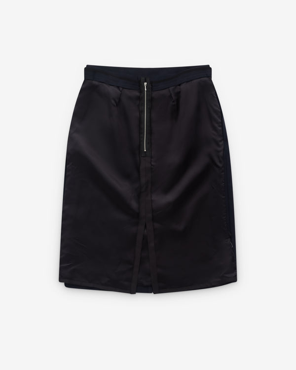 Maison Margiela - Women’s Skirt With Raw Hem - (Blue/Black)