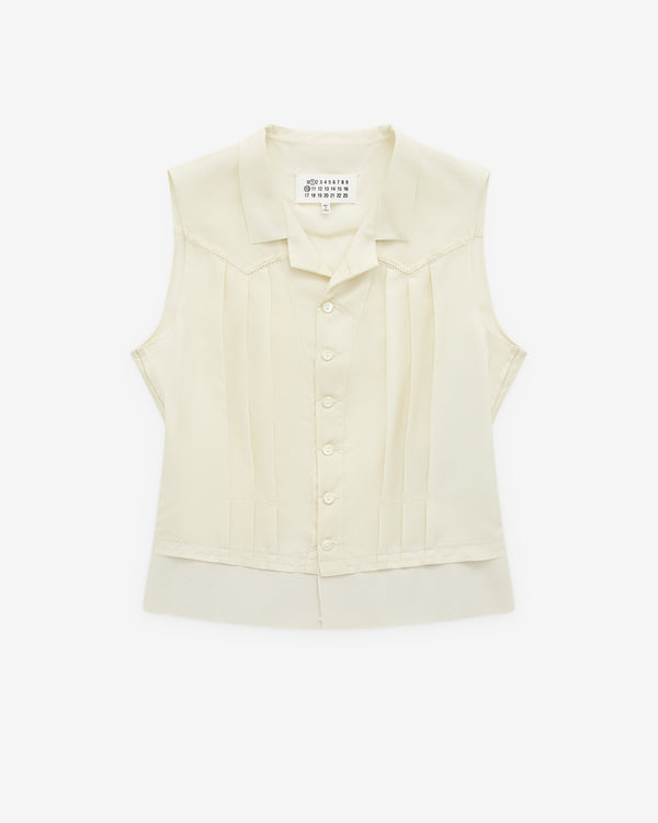 Maison Margiela - Women’s Silk Top - (Ivory)