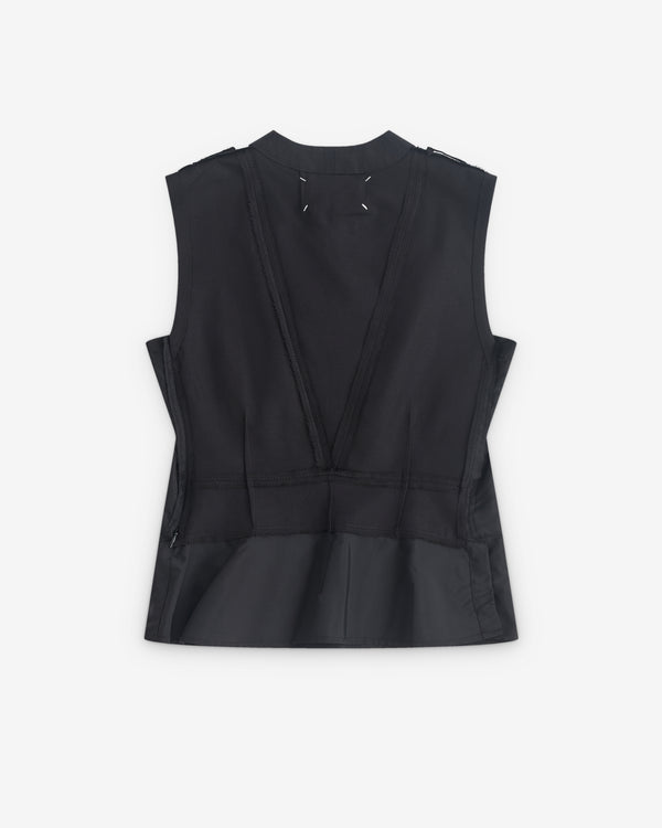 Maison Margiela - Women’s Tailored Top - (Black/Fern Green)