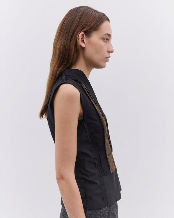 Maison Margiela - Women’s Tailored Top - (Black/Fern Green)