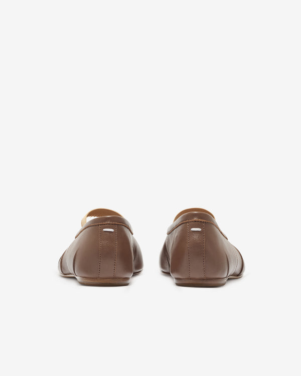 Maison Margiela - Women’s Tabi Elastic Band Ballerina - (Warm Brown)