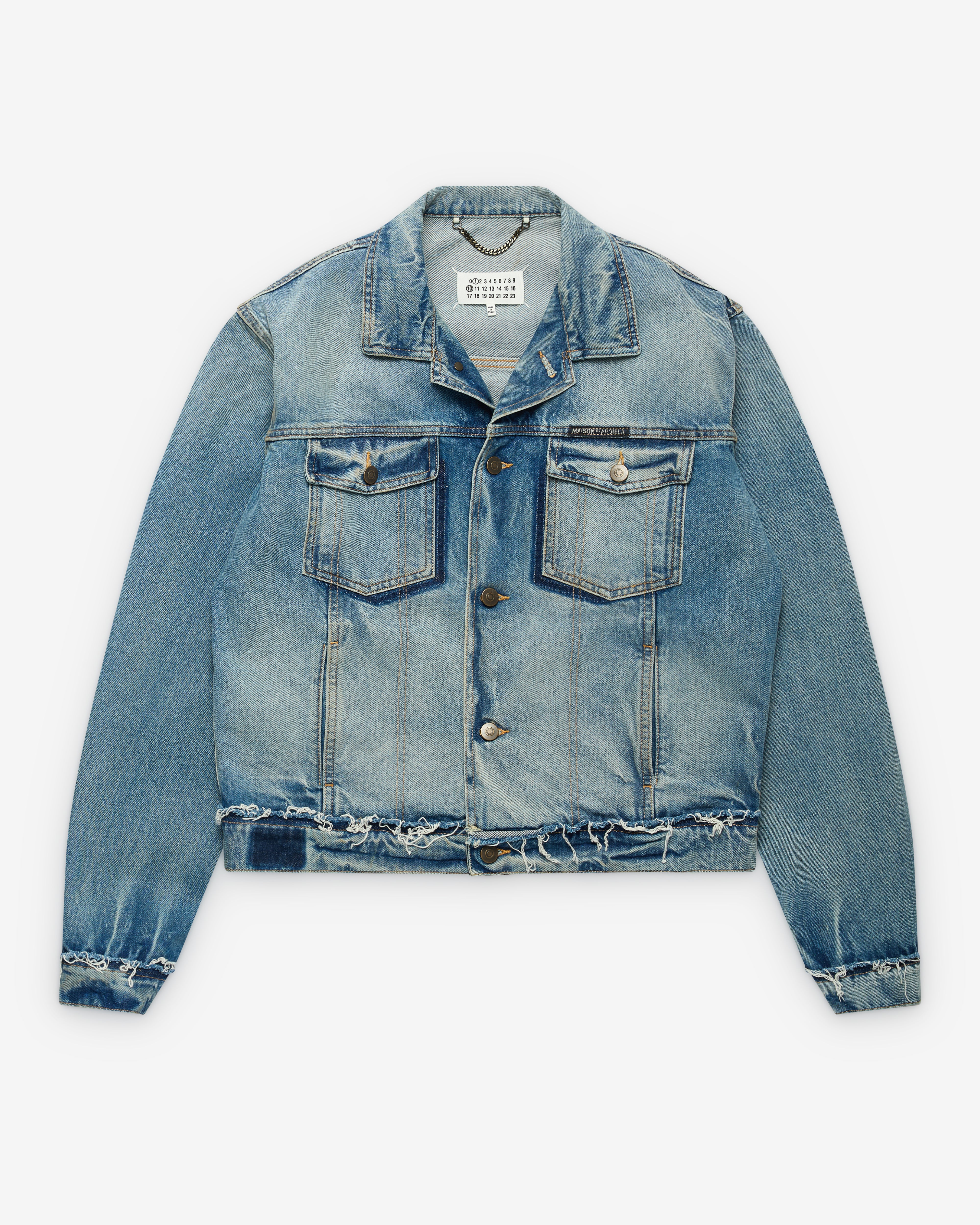Maison Margiela: Men's Denim Jacket (Blue Wash) | Dover Street