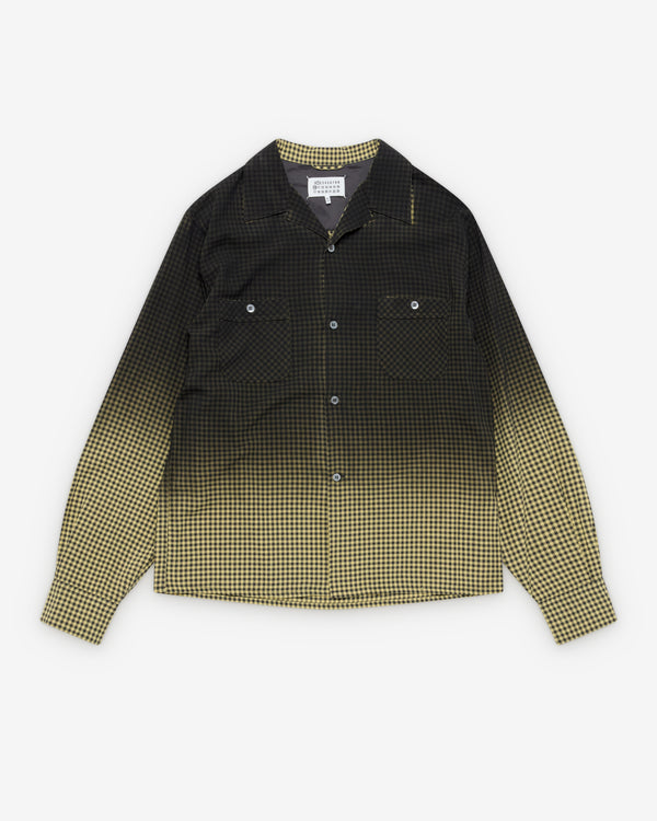 Maison Margiela - Men's Long-Sleeved Shirt - (Black/Yellow)