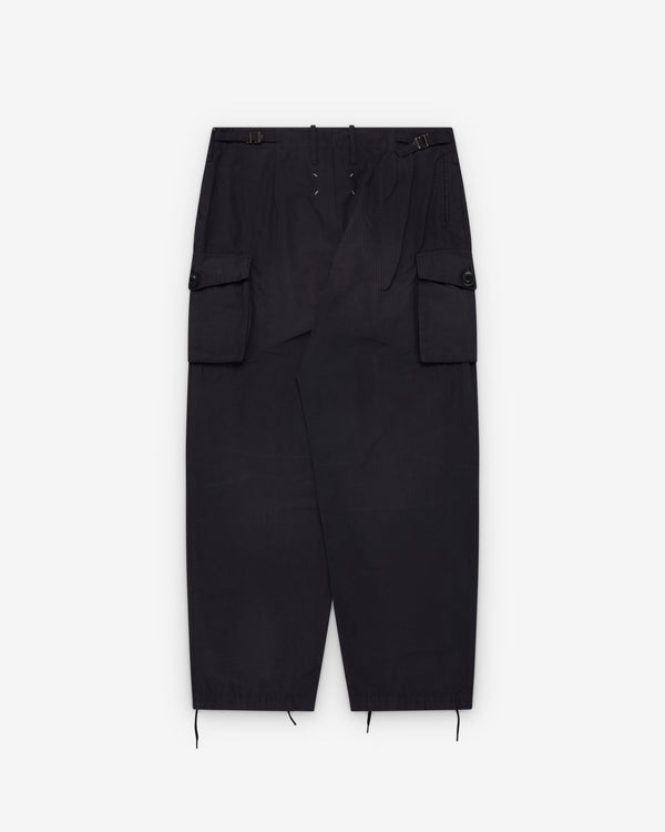 Maison Margiela - Men's Cotton-blend Cargo Trousers - (Black)