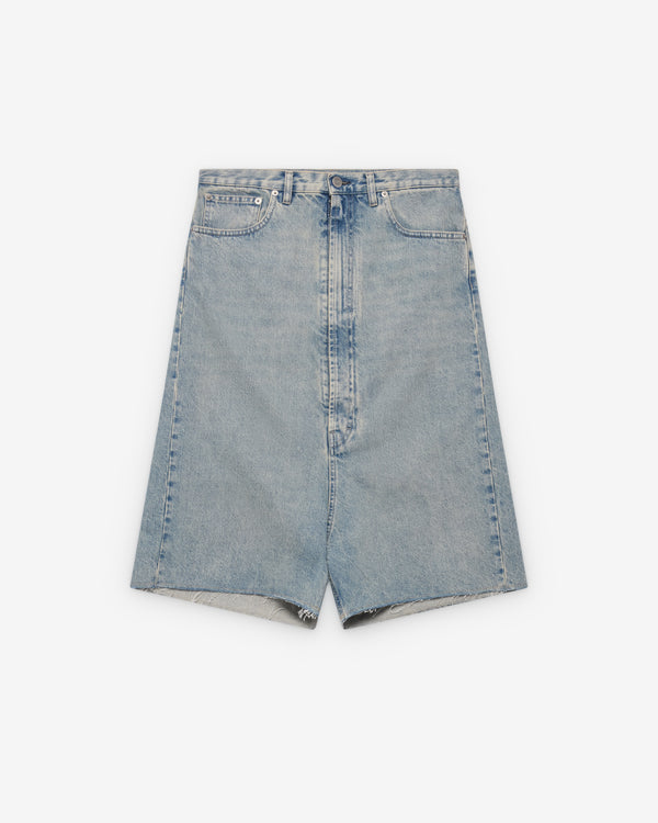 Maison Margiela - Men's Dropped-Rise Denim Bermudas - (Light Blue)