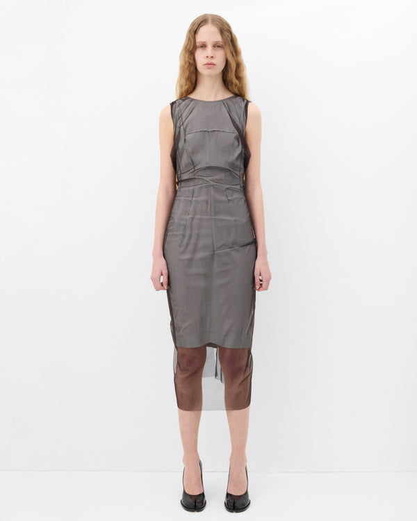 Maison Margiela - Women's Sheer Midi Dress - (Brown)