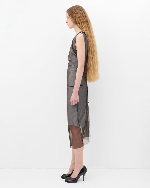 Maison Margiela - Women's Sheer Midi Dress - (Brown)