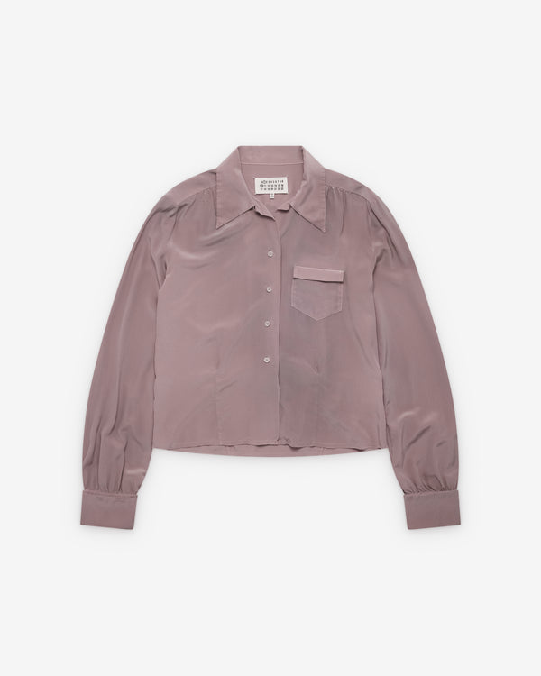 Maison Margiela - Women's Long-Sleeved Shirt - (Light Mauve)