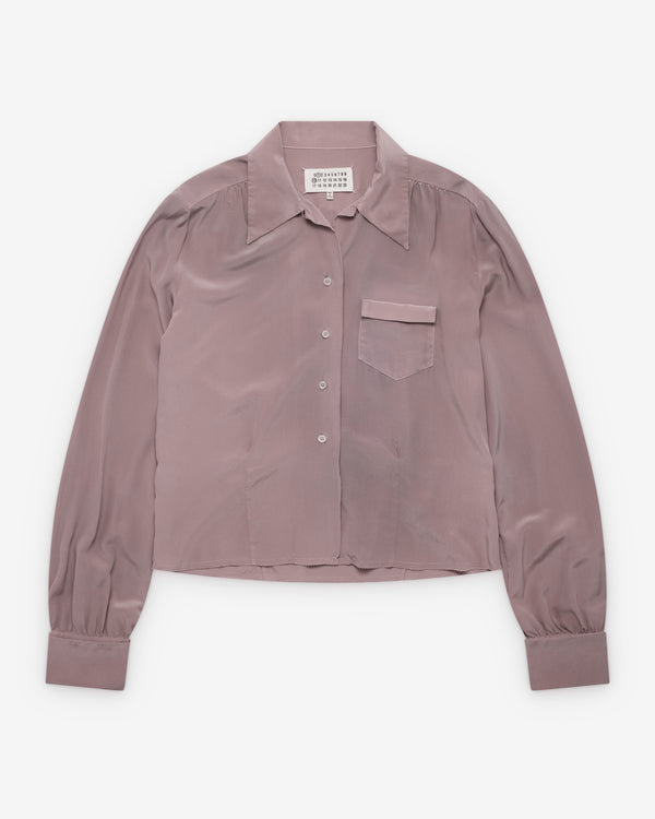 Maison Margiela - Women's Long-Sleeved Shirt - (Light Mauve)