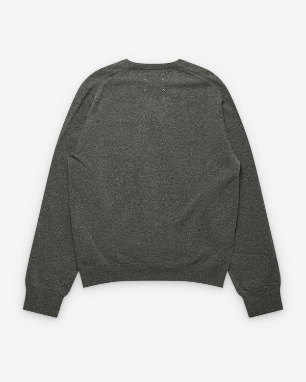 Maison Margiela - Women's Wool V-neck Sweater - (Grey)
