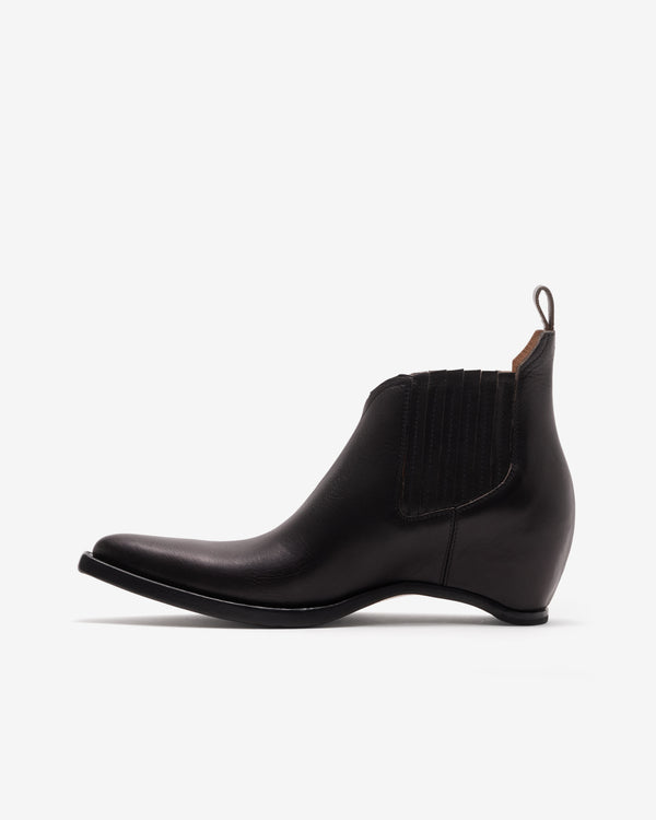 Maison Margiela - Women's Heel-less Western Chelsea Boots - (Black)
