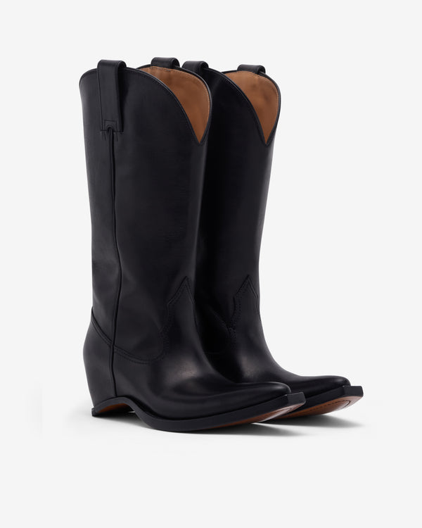 Maison Margiela - Women's Heel-less Western Boots - (Black)