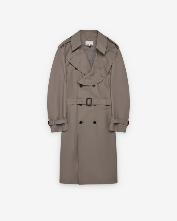 Maison Margiela - Men's Folded Collar Trench Coat - (Pink Beige)