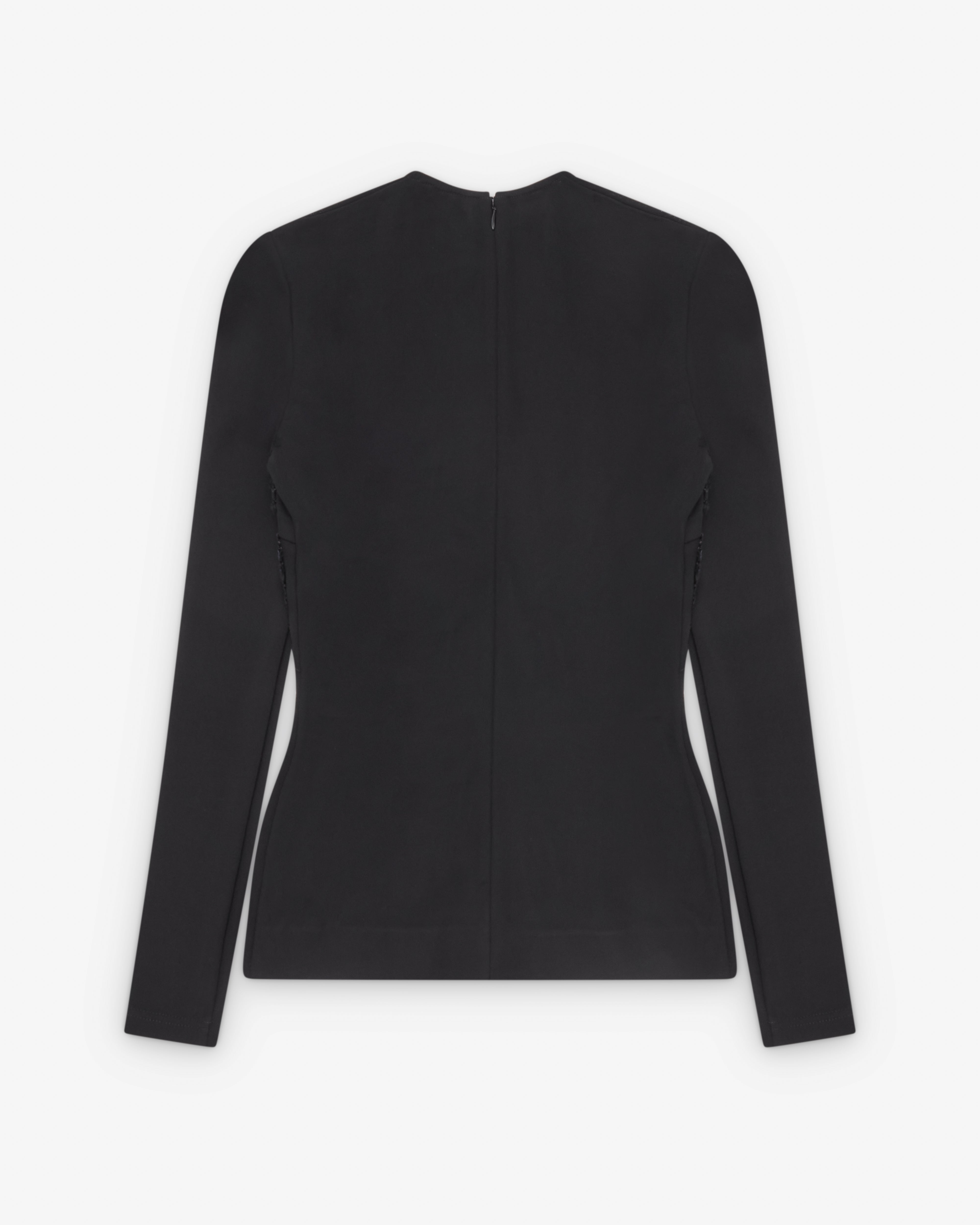 トップス Maison Margiela Maison Margiela: Women's Tapestry Panel Long-Sleeve Top (Black