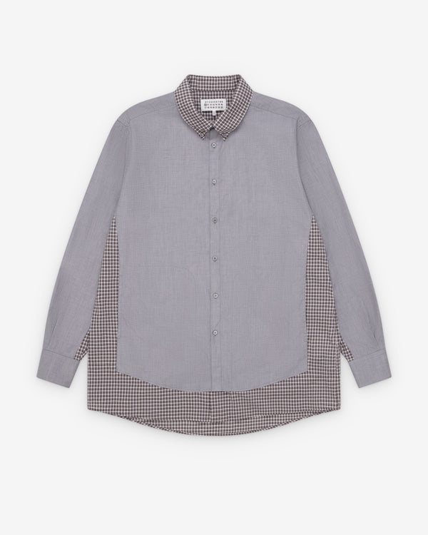 Maison Margiela - Men's Double Layer Cotton Shirt - (Brown)