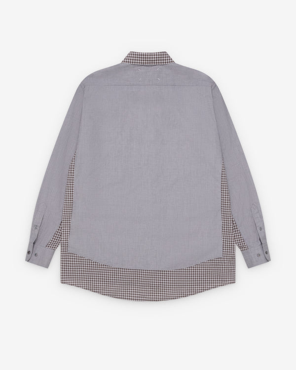 Maison Margiela - Men's Double Layer Cotton Shirt - (Brown)