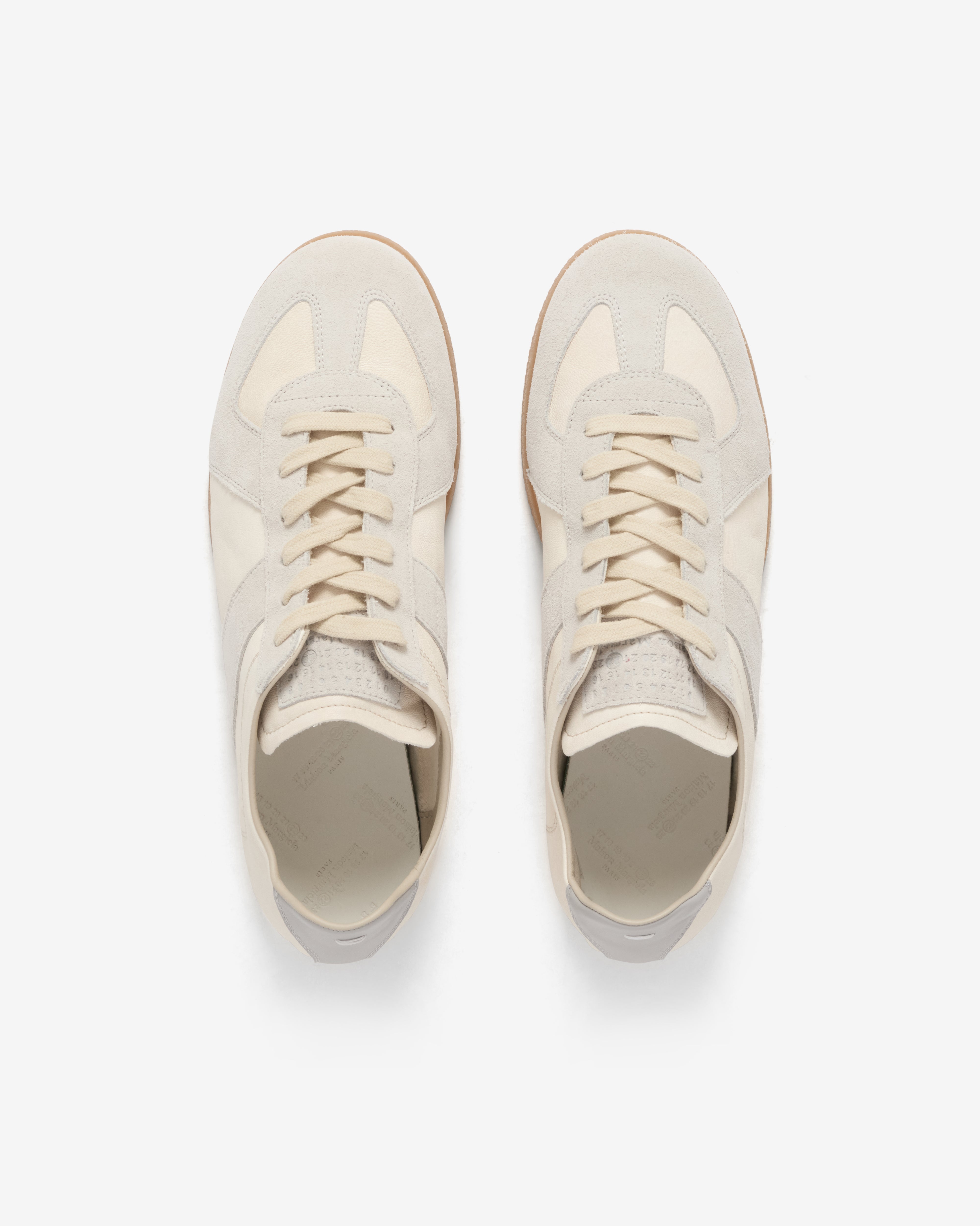 Maison Margiela: Men's Replica Soft Sneaker (Cream) | Dover Street