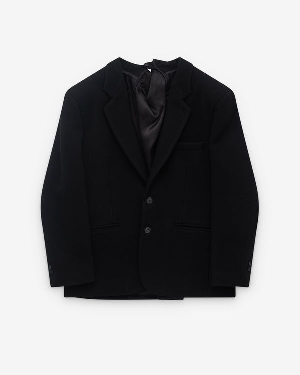 MM6 - Women's Panelled Oversized Blazer - (Black)