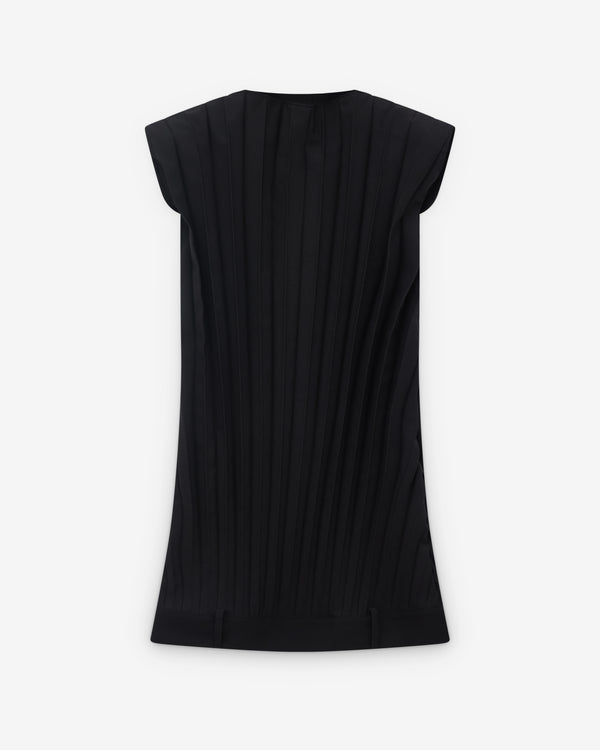 MM6 - Women's Pleated Mini Dress - (Black)