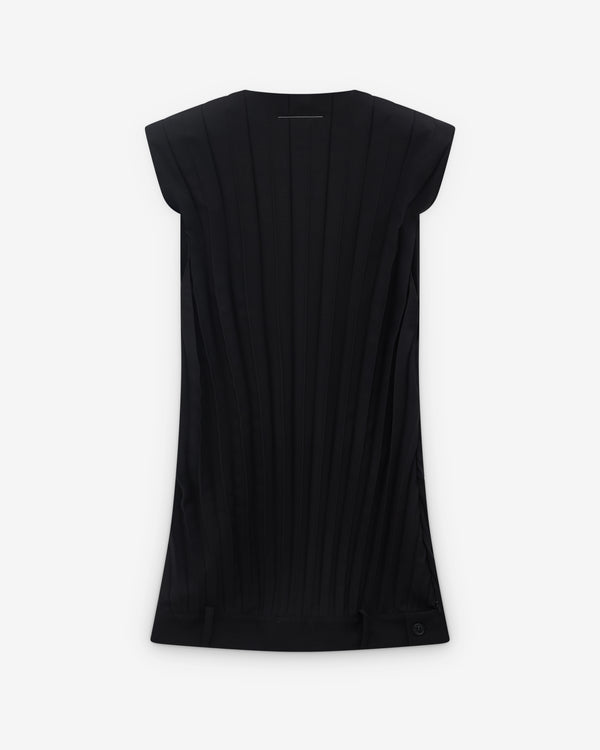 MM6 - Women's Pleated Mini Dress - (Black)