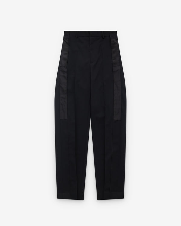 MM6 - Women's Pleated Tuxedo Trousers - (Black)
